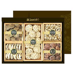 자연식탁 국내산 참나무 건 표고버섯 선물세트[종합(대)2호]-백화고,흑화고,동고,표고칩,절편