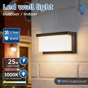 Led 야외 벽 조명 Ip65 방수 벽 램프 Led 야외 조명 베란다 조명 발코니 홈 정원 조명 침실 85-220V