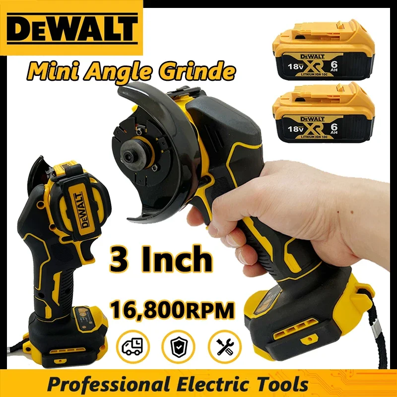 DEWALT 무선 그라인더 절단기 연삭 연마기 전기 다이아몬드 절단 그라인더 전동 공구 앵글 그라인더