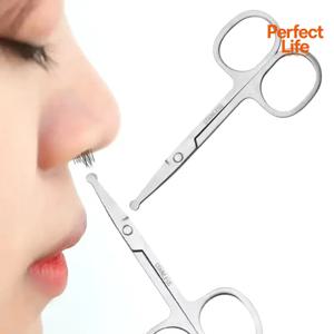 신형 스테인리스 스틸 코털 제거기 수동 원형 헤드 코털 귀털 제거기 트리머 수염 트리머 미용 도구 눈썹 정리기