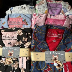 순면 플리스 잠옷 남녀 커플용 긴팔 홈웨어 겨울철 편안하고 통기성 좋은 수면복