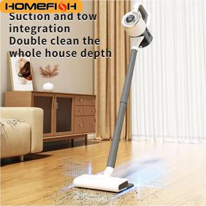 홈피쉬 무선 청소기 경량 가정용 청소기 (하드 플로어 및 카펫용) 15,000Pa 흡입력