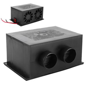 12V 자동차 히터 300W/600W 더블 기어 2 공기 배출구 무소음 겨울 해동 난방 휴대용 범용 고속 난방