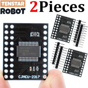 TENSTAR 2개 MCP23017 시리얼 인터페이스 모듈 IIC I2C SPI 양방향 16비트 I/O 확장기 핀 10Mhz 시리얼 모듈