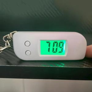 어린이용 발광 LED 열쇠고리 포켓 시계 무소음 LCD 디지털 디스플레이 휴대용 학생 시험 공부용 데스크탑 시계 남녀 공용