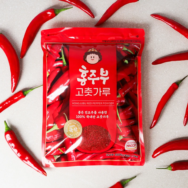 25년산 국내산 맷돌 방식으로 간 홍주부 햇 고춧가루1kg