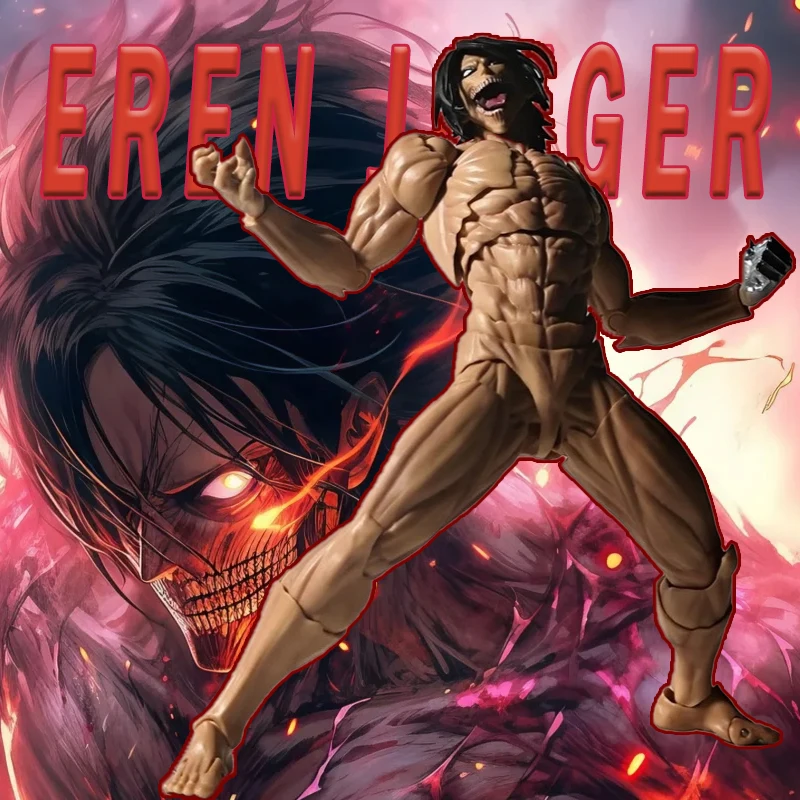 진격의 거인 에렌 예거 콜로세움 형태 관절형 스페셜 에디션 액션 피규어 모델 인형 키트 소년 수집용 멋진 장난감 선물