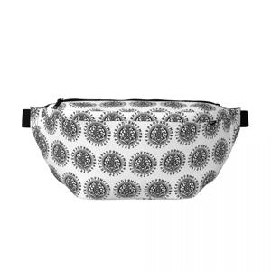 크로스바디 허리 가방 바이킹 룬스 해머 켈트 허긴 무닌 레이븐스 바이킹스 남성 여성 조절 가능한 패니 팩 폰 파우치 체스트 백