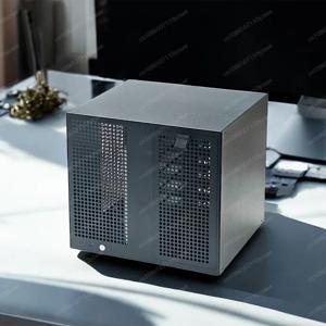 사기타리우스 8베이 NAS 타워 케이스(백플레인 ATX 전원/MATX 풀하이트 PCIe 확장 포함, Synology UNRAID용)