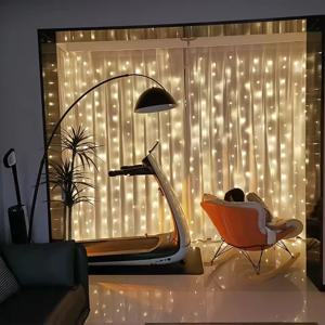 USB 커튼 LED 스트링 라이트 리모컨 요정 조명 EID 무바라크 침실 웨딩 발렌타인데이 라마단 홈 장식 2026