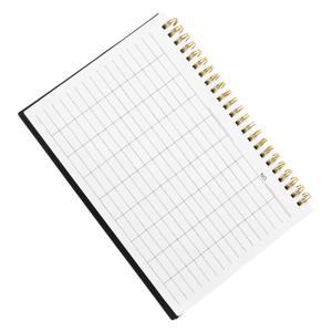 재고 기록부 비즈니스용 무지 줄노트 PP 커버 재무 장부 패드 회계 노트 재고 추적 기록