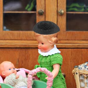 24Pcs 미니 시뮬레이션 플라스틱 밀짚 모자 DIY 공예를위한 작은 모자 다육 식물 장식 액세서리 시뮬레이션 밀짚 모자