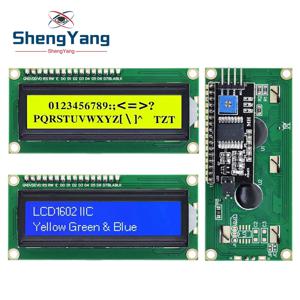 LCD1602 1602 LCD 모듈, 블루, 옐로우, 그린 스크린, 16x2 문자 LCD 디스플레이, PCF8574T, PCF8574, IIC I2C 인터페이스, 5V, Arduino