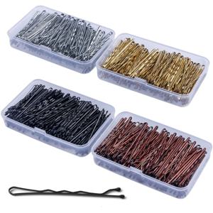 150pcs 여성 솔리드 캐주얼 바비 핀 박스 세트 일상 생활 핀 여성 헤어 클립 메이크업 도구 헤어 스타일링 액세서리