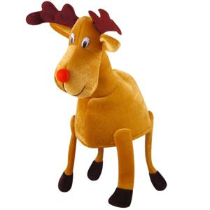 크리 에이 티브 만화 크리스마스 산타 모자 장식품 두꺼운 크리스마스 사슴 모자 노래 노엘 플러시 엘크 모자 파티