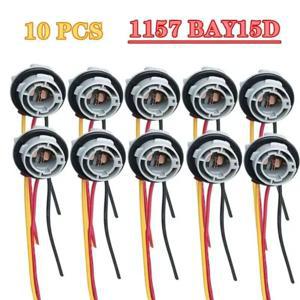 10Pcs 1157 BAY15D 램프 홀더 전구 P21/4 어댑터 기본 소켓 커넥터 방향 지시등 헤드 라이트 라이트 용 플라스틱 자동차 액세서리