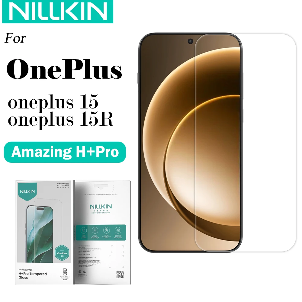 NILLKIN OnePlus 15 15R H + Pro 시리즈용 강화유리 9H 방폭 스크린 보호 필름
