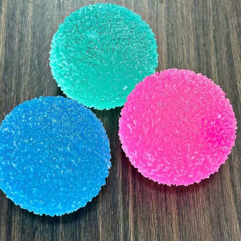 아이스 볼 말토즈 스퀴시 장난감 블루 모찌 감각 장난감 시뮬레이션 투명 항스트레스 슬로우 리바운드 디컴프레션 장난감