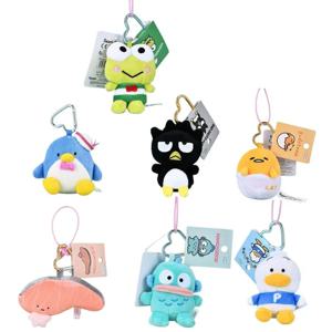 귀여운 산리오 구데타마 샘 구데타마 아히루 노 펙클 플러시 인형 키체인 하나요돈 키링 마이멜로디 봉제 배낭 펜던트