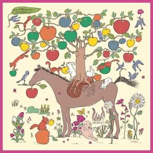 우아한 사과나무 실크 스카프 18 모메 100% 멀베리 실크 여성 패션 액세서리 다용도 봄 신상품 대형 스퀘어 스카프