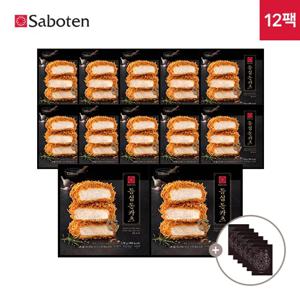 [사보텐] 일본 정통 등심돈까스 12팩 + 소포장 돈까스소스 6개
