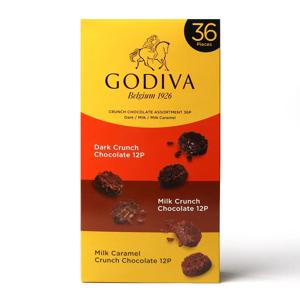 고디바 크런치 초콜릿 어소트먼트 36피스 288g / 다크 밀크 밀크카라멜