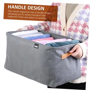 스틸 프레임 옷 보관함 접이식 패브릭 옷장 정리함 오픈형 상단 서랍형 수납함 (스웨터, 바지, 옷장 정리용)