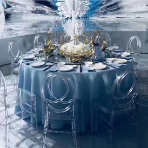 20개당 가격) 현대식 고스트 투명 크리스탈 식탁 의자 웨딩 행사용