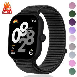 레드미 워치 5 4용 나일론 루프 스트랩, 샤오미 미 밴드 9Pro 8Pro용 메탈 버클 밴드, 조절 가능한 스포츠 코레아 교체용 팔찌