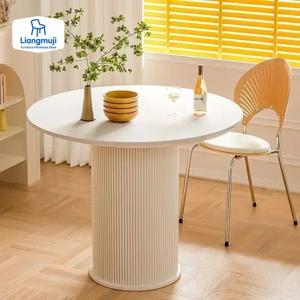 럭셔리 원형 커피 테이블 대리석 미니 디자이너 커피 테이블 파티오 메사 데 센트로 블랑카 이 카페 소형 공간 가구