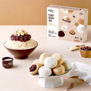 설빙 2가지맛 인절미 찹쌀떡 세트 60g x 10개입