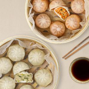 저칼로리 닭가슴살 고기만두 180gX5팩 + 김치만두 180gX5팩