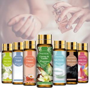PHATOIL 10ml 코코넛 & 바닐라 향수 오일 디퓨저 아로마 테라피 화이트 머스크 버블 껌 베이비 파우더 향수 아로마 오일