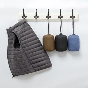 얄루 2025 신상 남성용 경량 패딩 재킷, 세련된 스탠드 칼라 이너 베스트, 따뜻한 시티 캐주얼 스타일, 지퍼 디자인, 오리털 충전