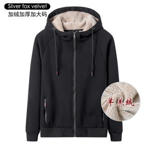 겨울 신상 양털 스포츠 후드티 남성용 크로스보더 플리스 안감 두꺼운 지퍼 후드 따뜻한 코트 오버사이즈 집업 후드티