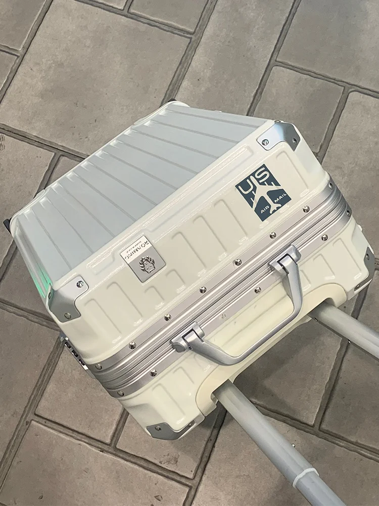 로밍 2026 새로운 알루미늄 프레임 여행 가방 남녀공용 20인치 기내용 하드쉘 캐리어