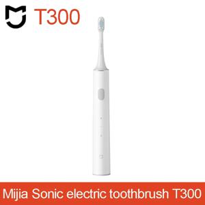 Mijia 전동 칫솔 T300 긴 배터리 수명 음파 칫솔 IPX7 방수 고주파 진동 자기 모터