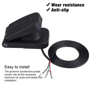 전기 세발 자전거 스로틀 가스 페달 속도 제어 가속기 브레이크 발 범용 검정색 플라스틱 보트 부품 액세서리