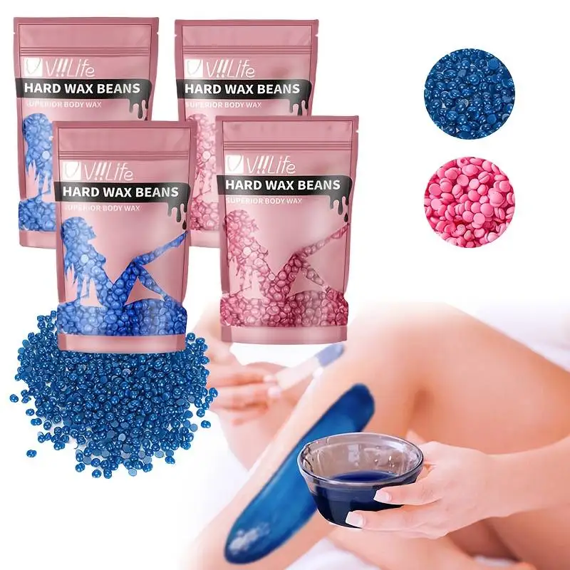 왁스 콩 솔리드 헤어 리무버 스트립 없음 제모 핫 필름 하드 왁스 비드 제모 바디 눈썹 비키니 페이스 레그