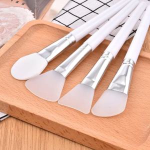 4 개/대 화이트 메이크업 실리콘 페이셜 마스크 브러쉬 전문 진흙 크림 브러쉬 DIY 스킨 케어 파운데이션 화장품 뷰티 도구