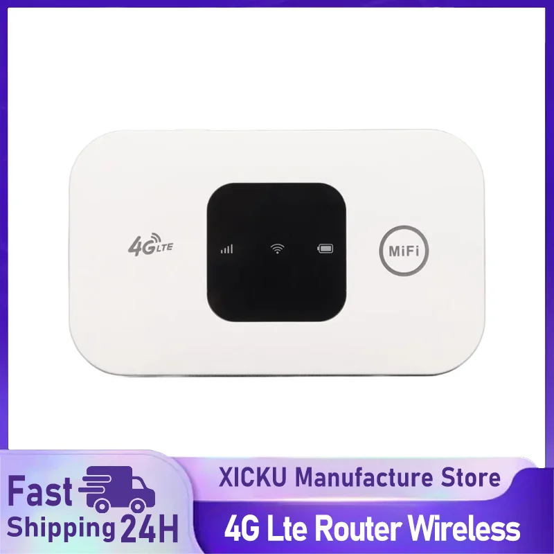 4G Lte 라우터 무선 와이파이 휴대용 모뎀 미니 야외 핫스팟 포켓 Mifi 150mbps Sim 카드 슬롯 리피터 3000mah
