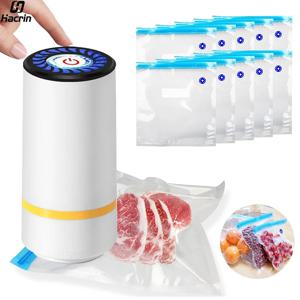 전기 진공 포장기 휴대용 핸드헬드 진공 포장기 충전식 포장기 BPA-프리 진공 포장백 포함