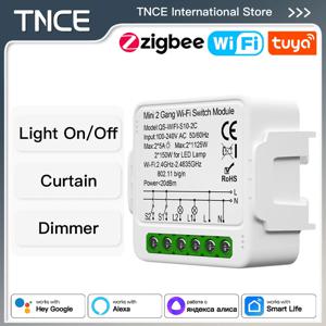 TNCE Tuya 스위치 모듈 WIFI Zigbee, 라이트 커튼 디머 스마트 DIY 미니, 롤러 블라인드 셔터 차단기, 음성 알렉사 구글 홈