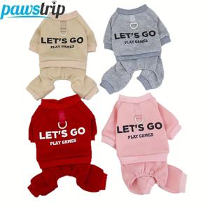 겨울용 따뜻한 애완견 코트 소형 중형견 강아지 옷 점프수트 두꺼운 강아지 후드티 애완용품