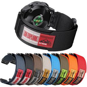 퀵핏 20mm 22mm 26mm 가민 페닉스 8 7 7X 7S 6 6X 6S 5X/에픽스 프로 47mm 51mm/택틱스 7/엔듀로 3용 나일론 직조 스트랩 시계줄
