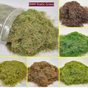 인공 소형 정적 잔디 바늘 8MM 모래 테이블 풍경/철도 기차 레이아웃/전쟁 게임 풍경/디오라마 30G 용 잔디 술