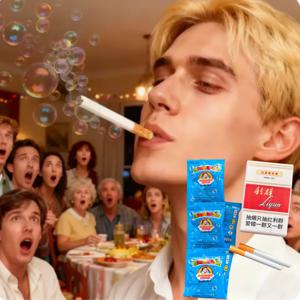 사진 소품 Gng 장치 1 흡연 케이스 2 파이프 5 버블 워터 재미있는 담배 버블 머신 박스 장난감 야외용