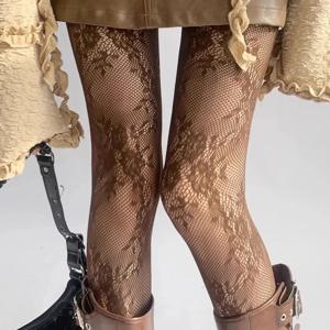 새로운 여성용 섹시 레이스 플로럴 허벅지까지 오는 스타킹 팬티스타킹 란제리 메쉬 망사 스타킹 여성용 타이즈
