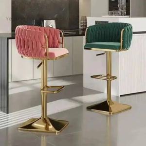 높이 조절 가능한 앞좌식 의자, 데스크 바 계산대 스툴, 인체공학적 등받이 높은 의자, 가정용 높이 조절 식탁 의자, 카페 높은 스툴