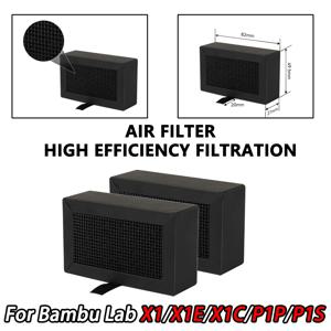 밤부랩 활성탄 필터 공기청정기 필터 교체 3D 프린터 부품 (밤부랩 X1 X1C P1P P1S 필터용)